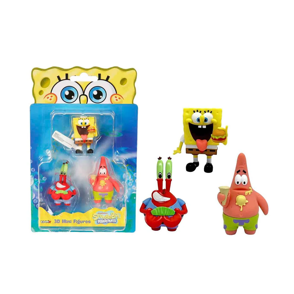 SpongeBob 3D 3'lü Mini Figür Seti — görsel 2