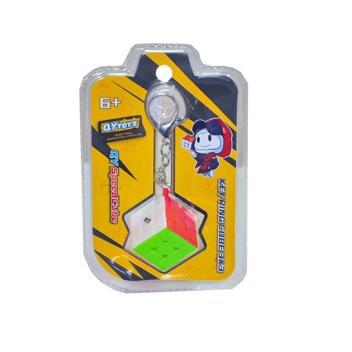 QY Speed 3x3 Flat Küp Anahtarlık - Başel Toys