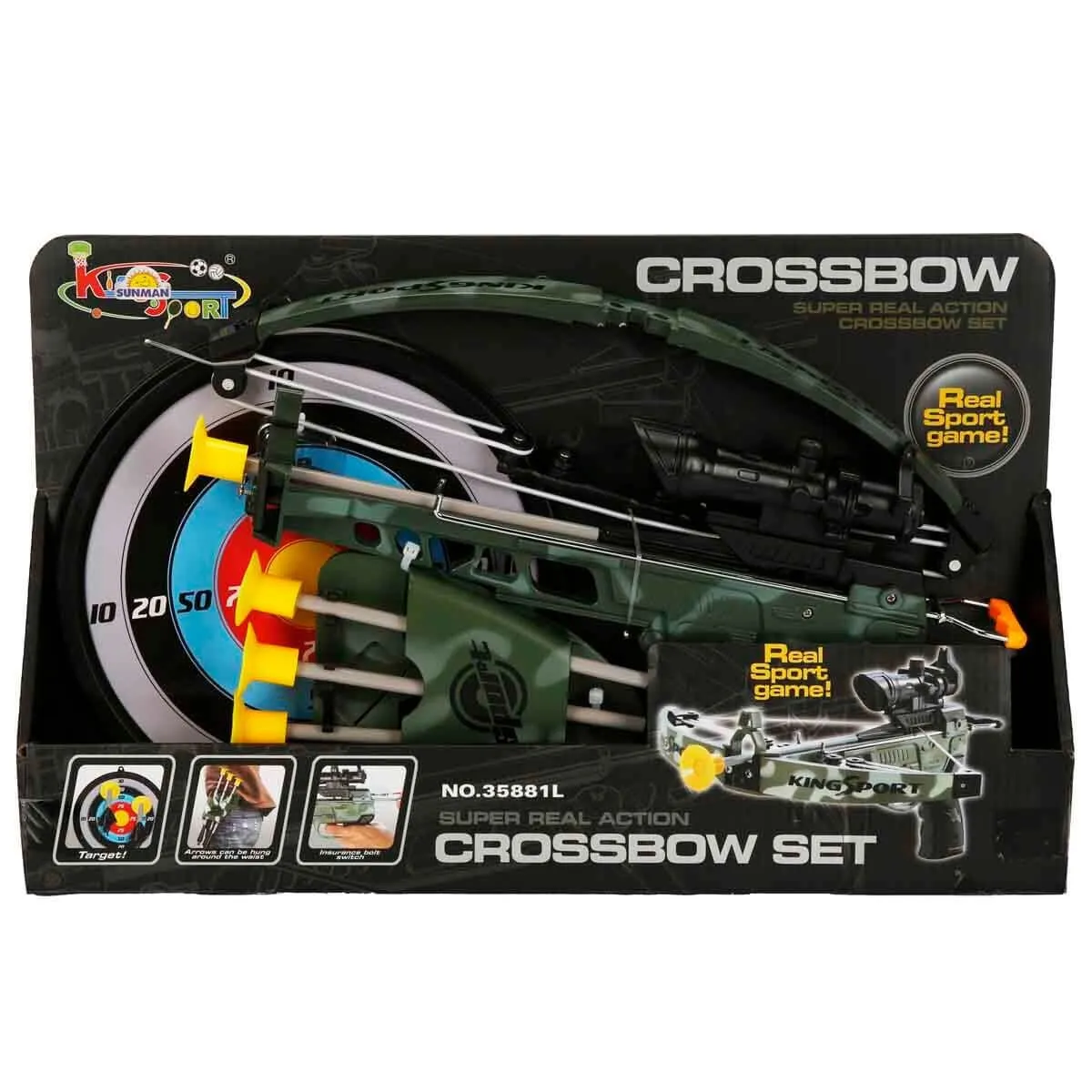 SUN-YFN-OK SET CROSSBOW ASKERİ 4 VAK OK SADAK HEDEFLİ — görsel 4