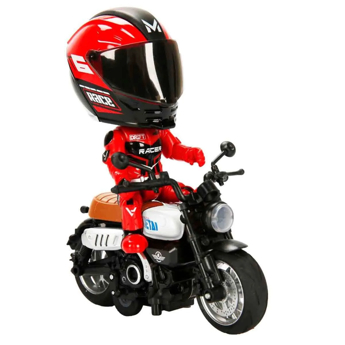 Motosiklet 1 14 Honda Monkey Kasklı Figür Pb 3R Ses Işık — görsel 5