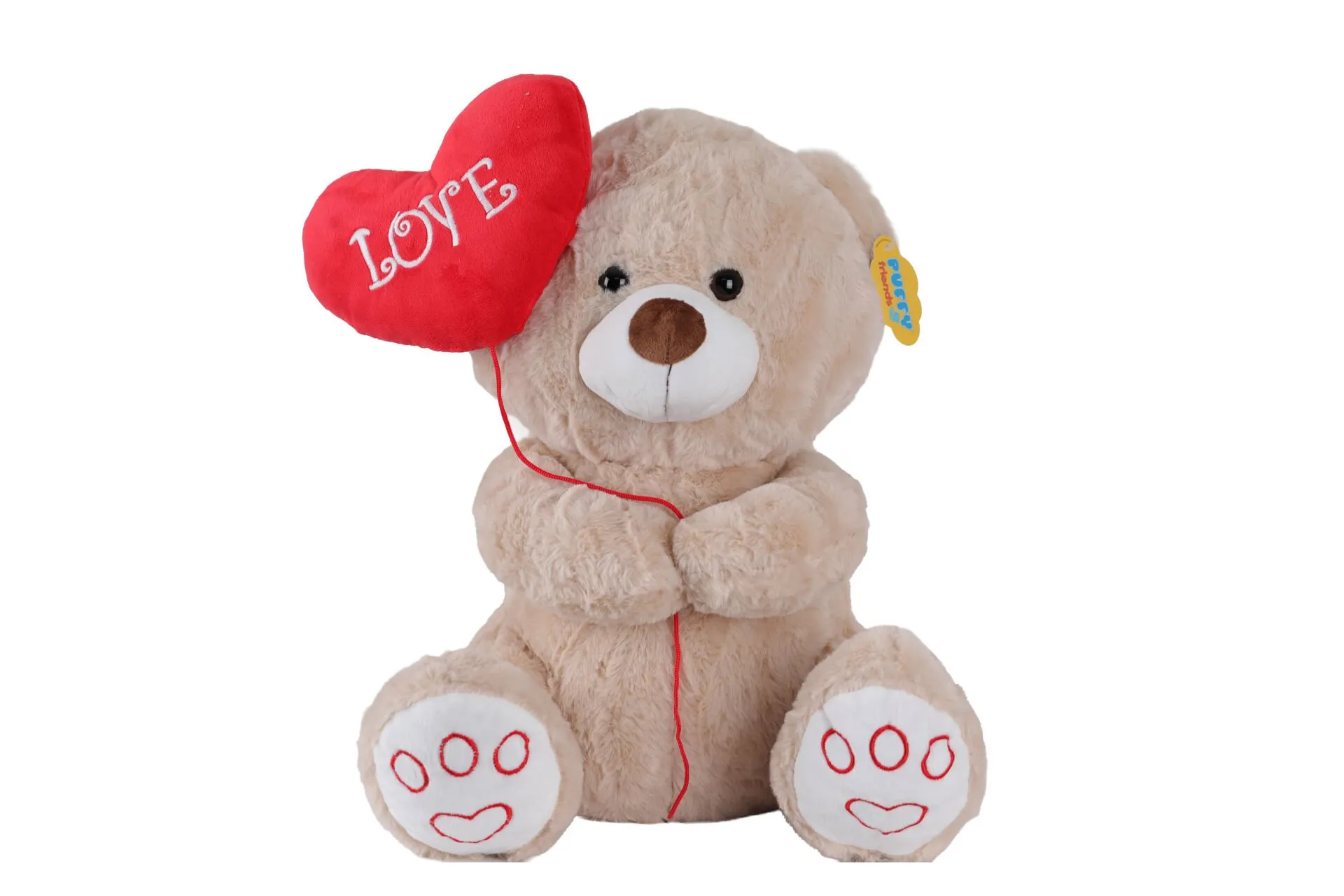 Kalpli Balonlu Peluş Ayı 40cm — görsel 2