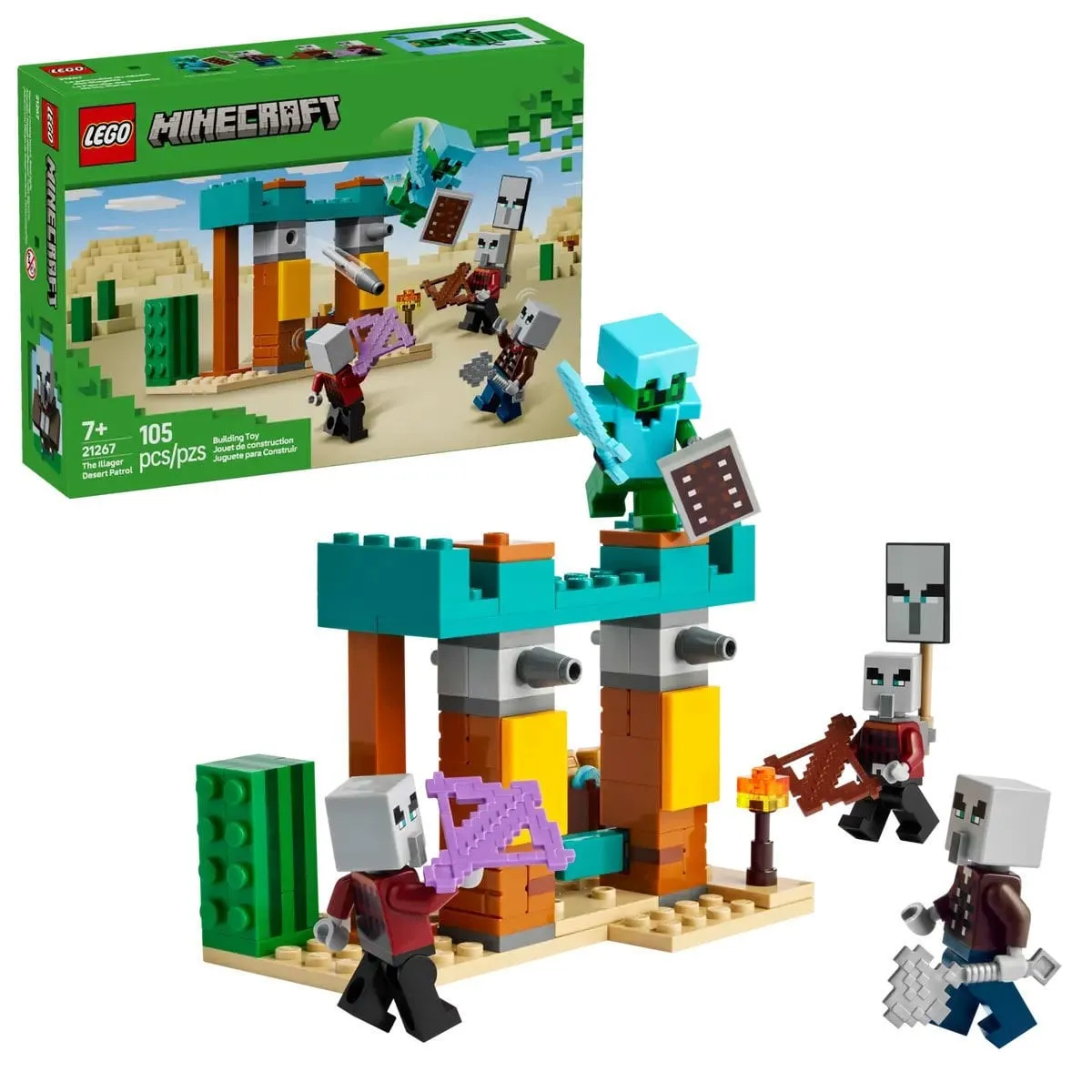 Lego Minecraft The Illager Çöl Devriyesi 105 parça +7 yaş