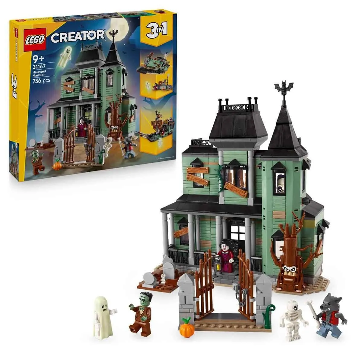 Lego Creator 3in1 - Hayaletli Köşk 736 parça +9 yaş