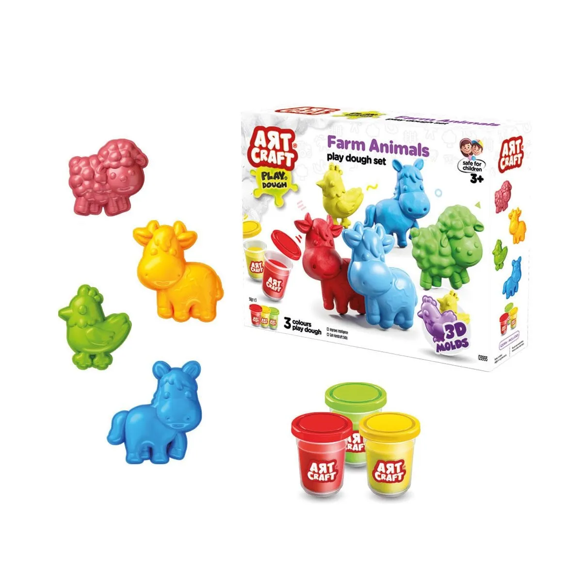 Art Craft Çiftlik Hayvanları Hamur Set 168 Gr -Fentoys