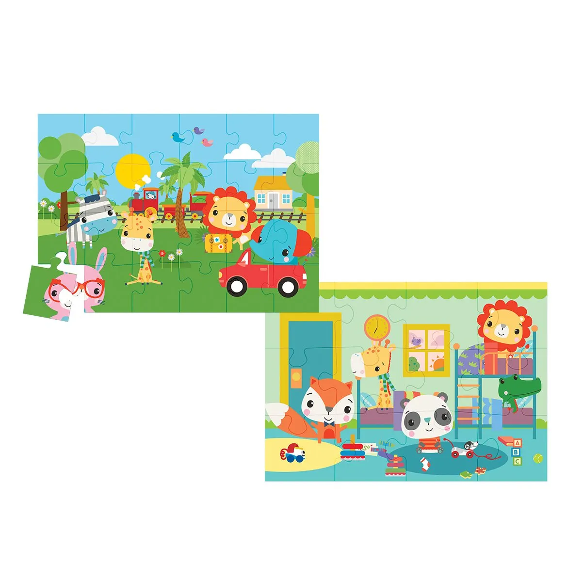 Fisher-Price Baby Puzzle - Railway & Bedtime / 12+24 Parça Puzzle / +4 yaş — görsel 2
