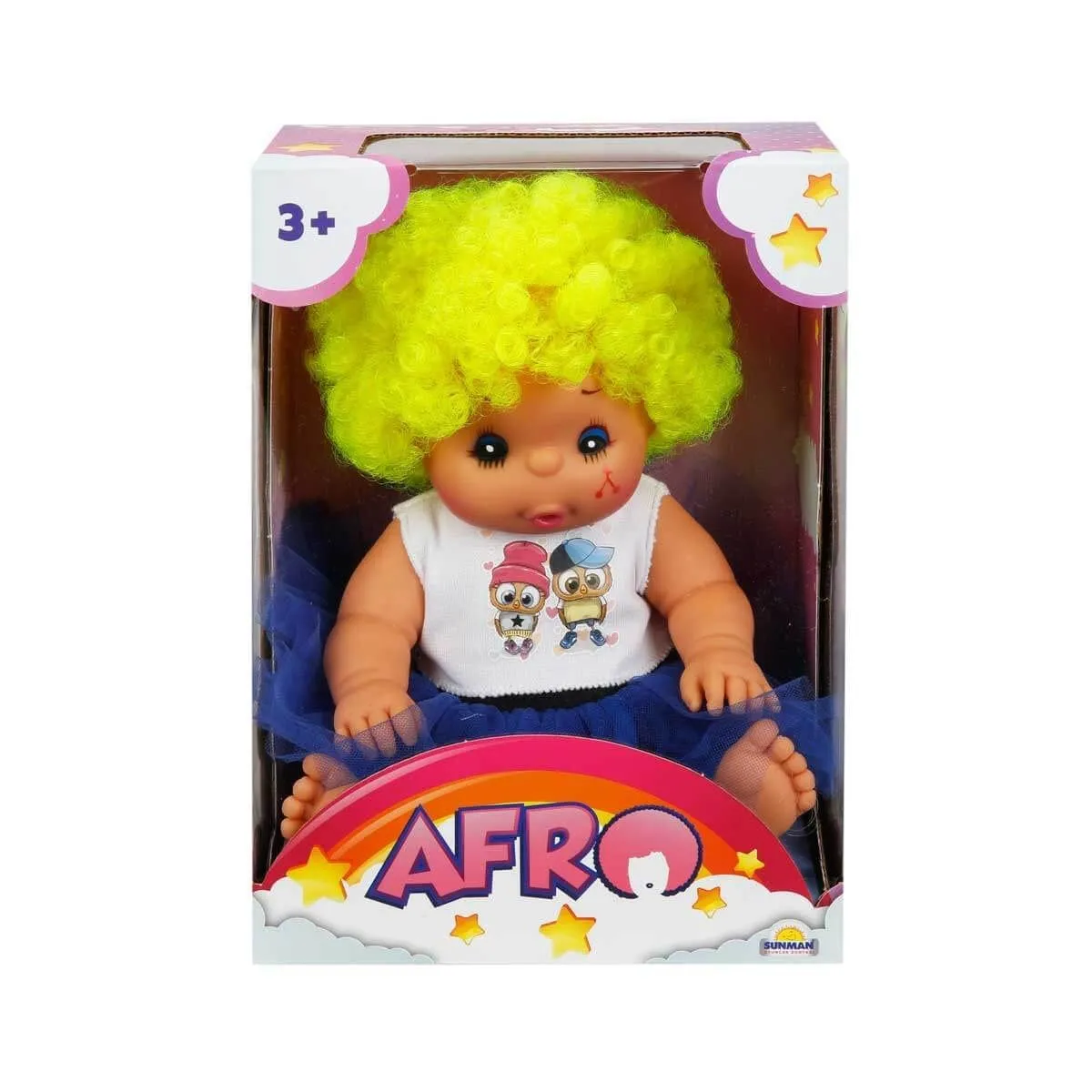 Sunman Afro Kıvırcık Saçlı Bebek 23 cm — görsel 5