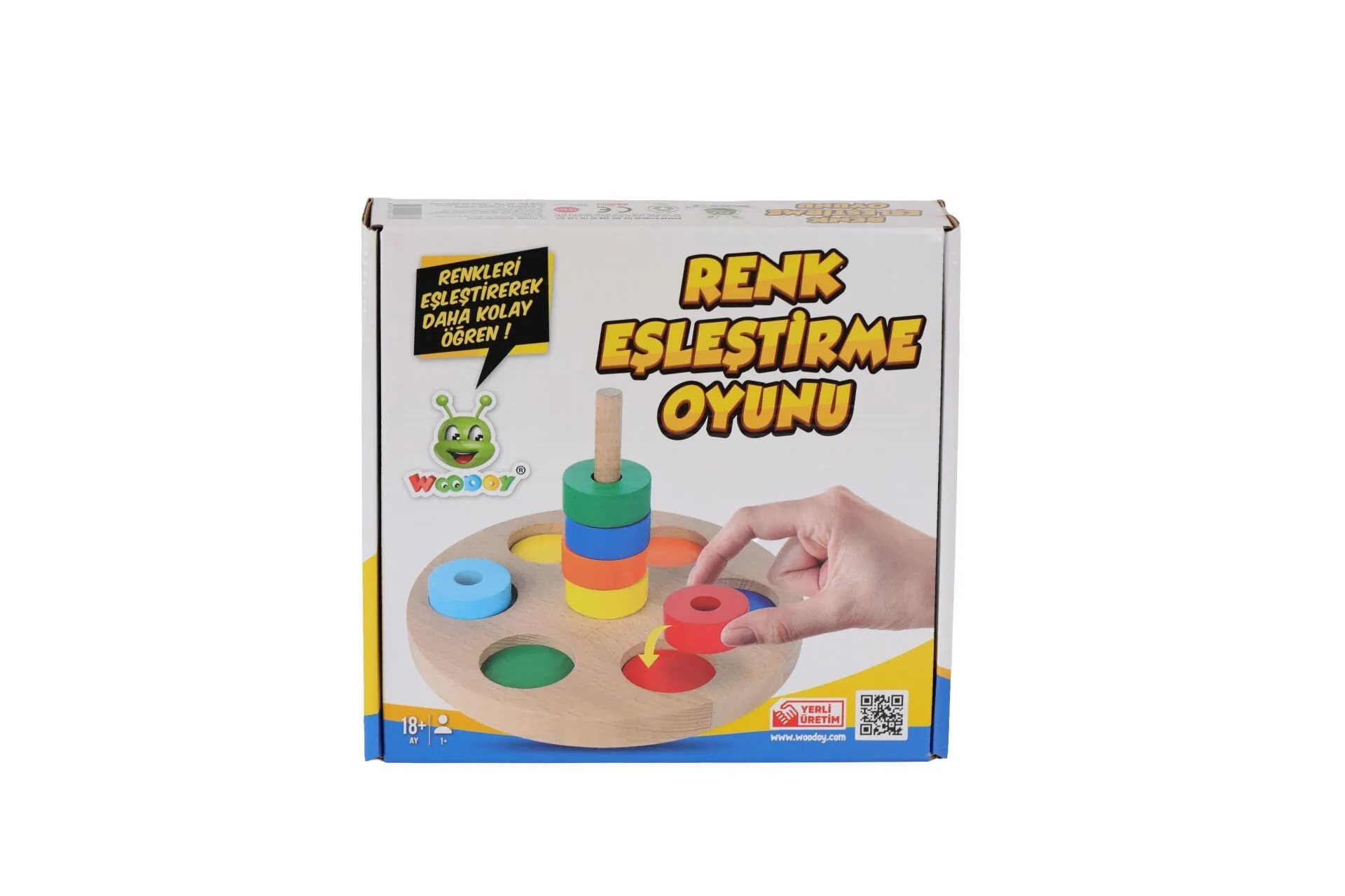 Woodoy Renkli Halka Eşleştirme Oyunu