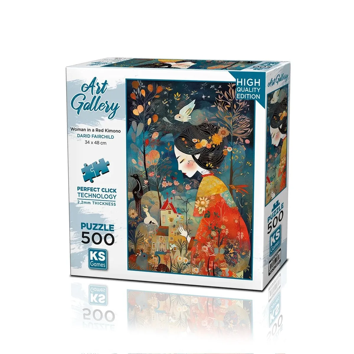PUZZLE 500 A Woman İn a Red Kimono
