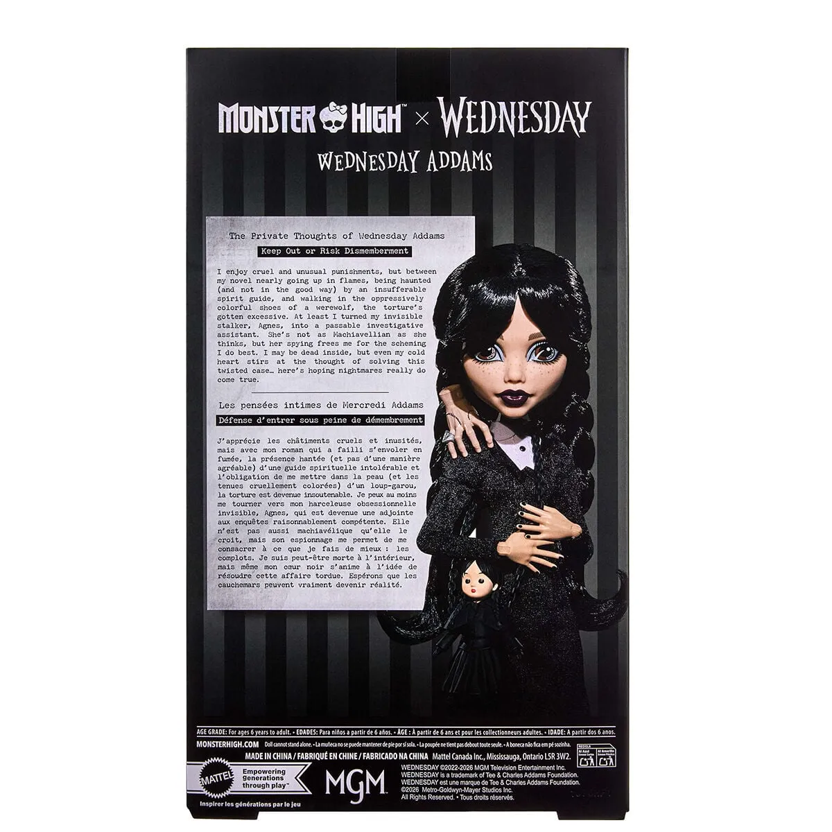Monster High Wednesday Addams Bebek — görsel 6
