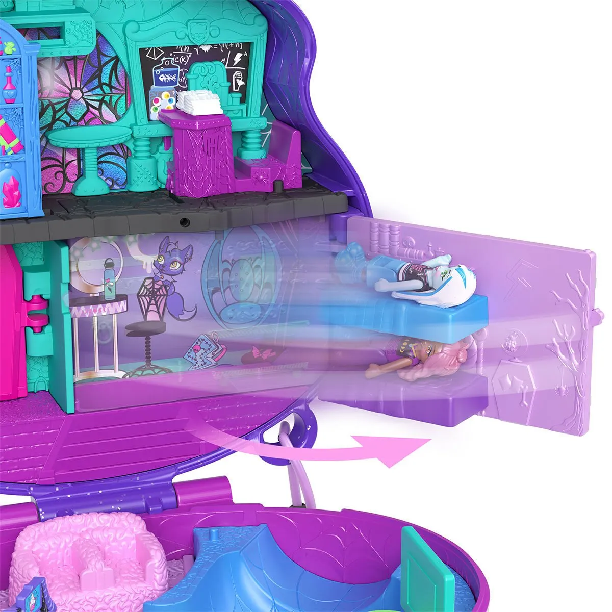 Polly Pocket Monster High Temalı Kompakt Oyun Seti — görsel 3