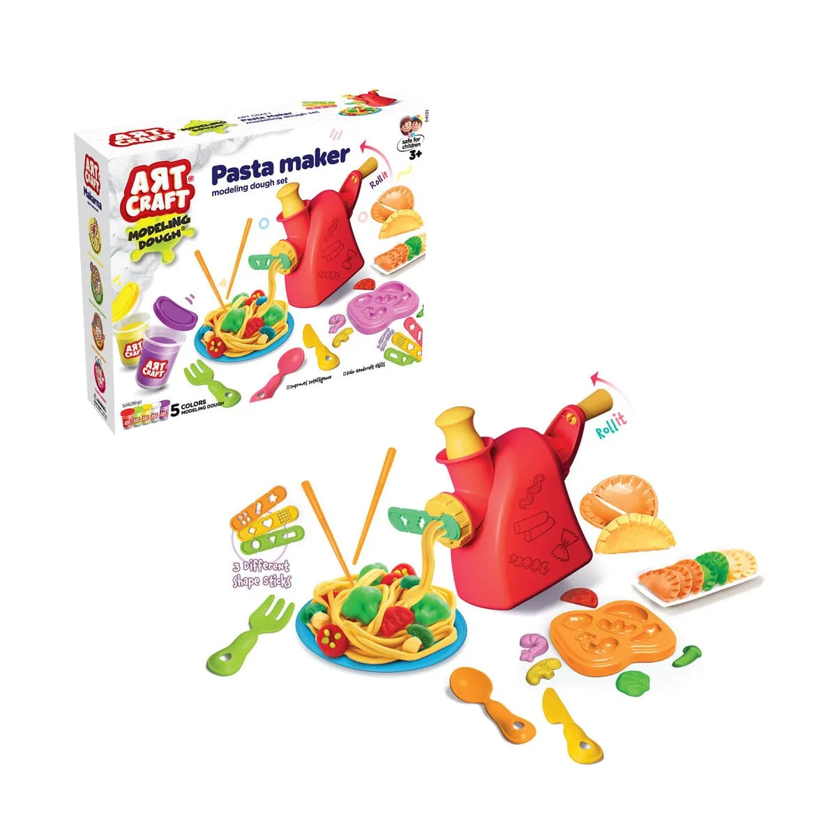 Art Craft Makarna Oyun Hamuru Seti 280 Gr