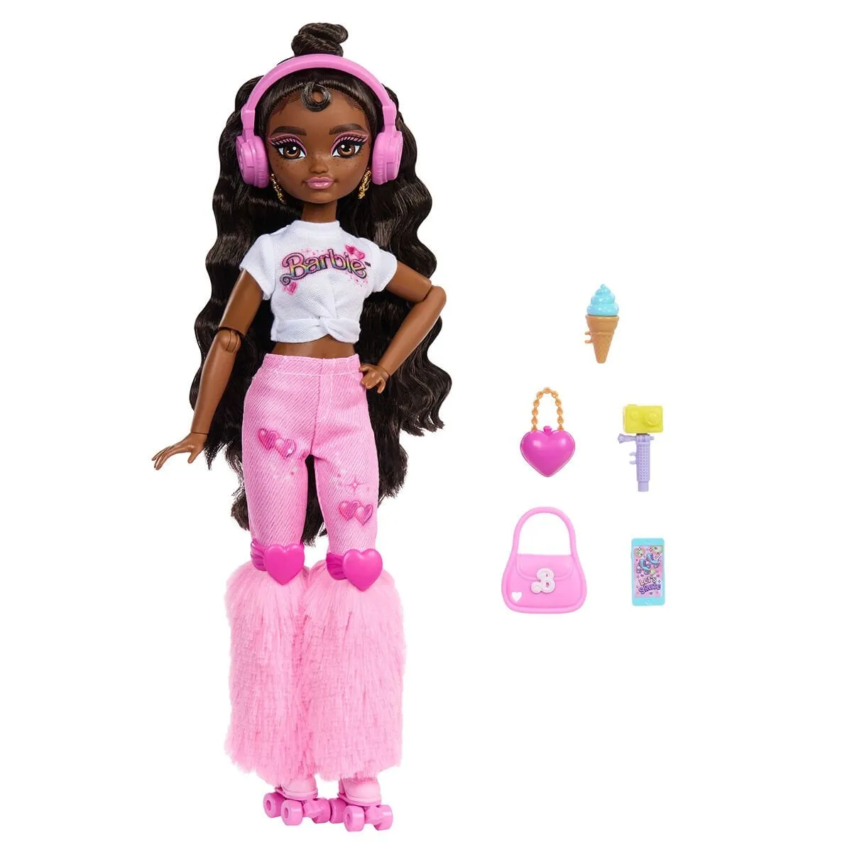 Barbie Brooklyn Dream Besties Paten Partisi Bebek ve Aksesuarları — görsel 3