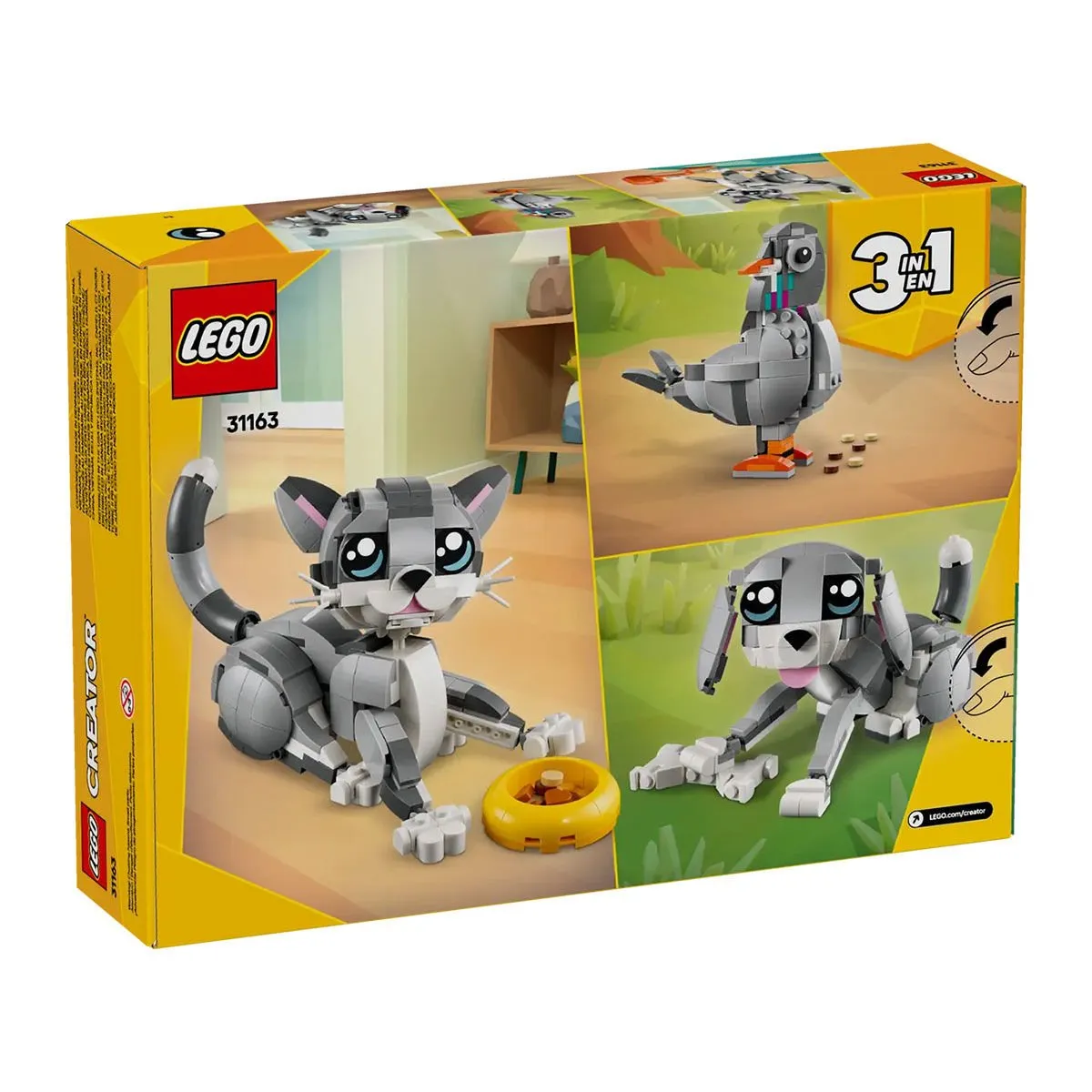 Lego Creator 3in1 - Oyunbaz Kedi 407 parça +8 yaş — görsel 8