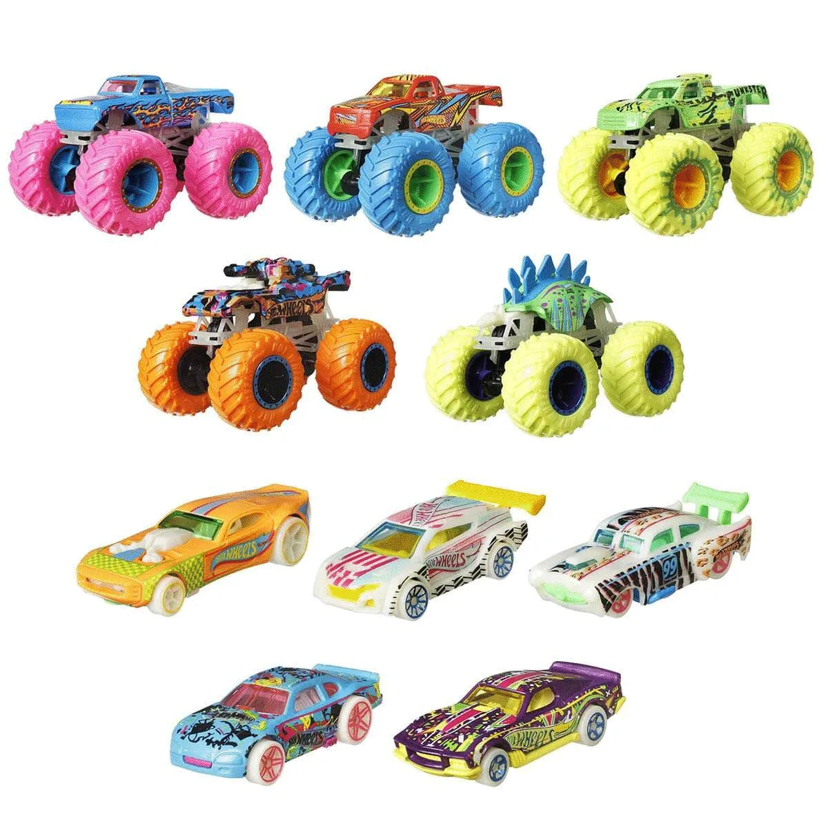 Monster Trucks Karanlıkta Parlayan Araçlar, Hot Wheels Monster Trucks - Mattel — görsel 2