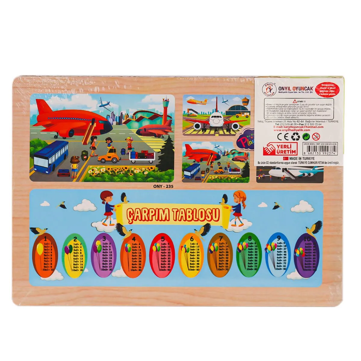 Ahşap Eğitici Puzzle Havaalanı — görsel 2