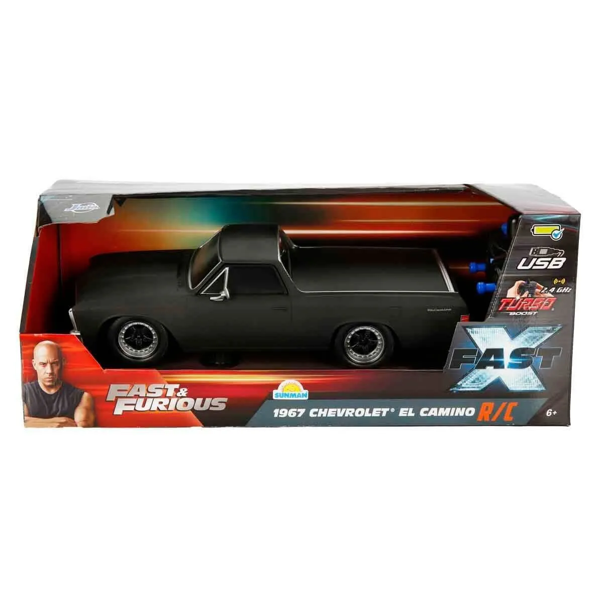 1:16 Fast & Furious 1967 Chevrolet El Camino USB Şarjlı Uzaktan Kumandalı Araba
