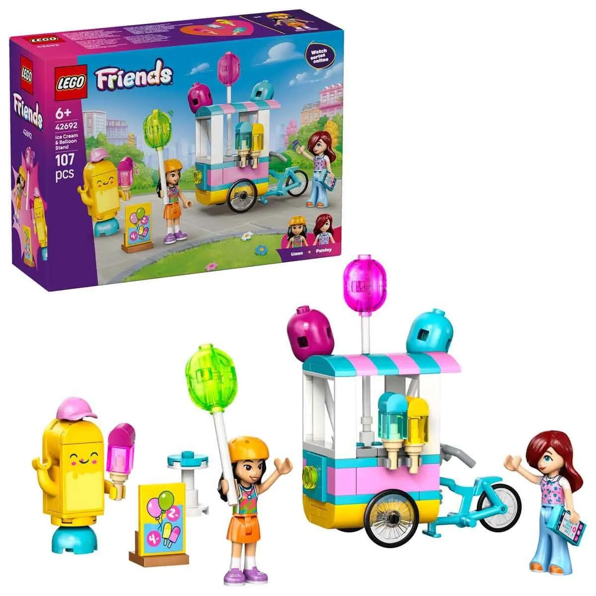 Lego Friends Dondurma ve Balon Standı 107 parça +6 yaş