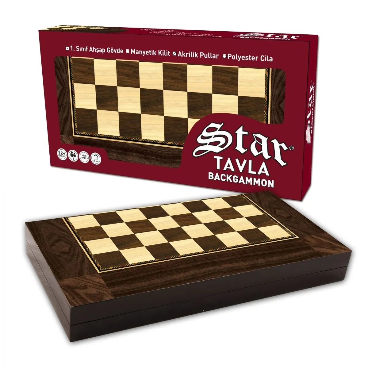 Star Polyester Ceviz Tavla (Büyük)