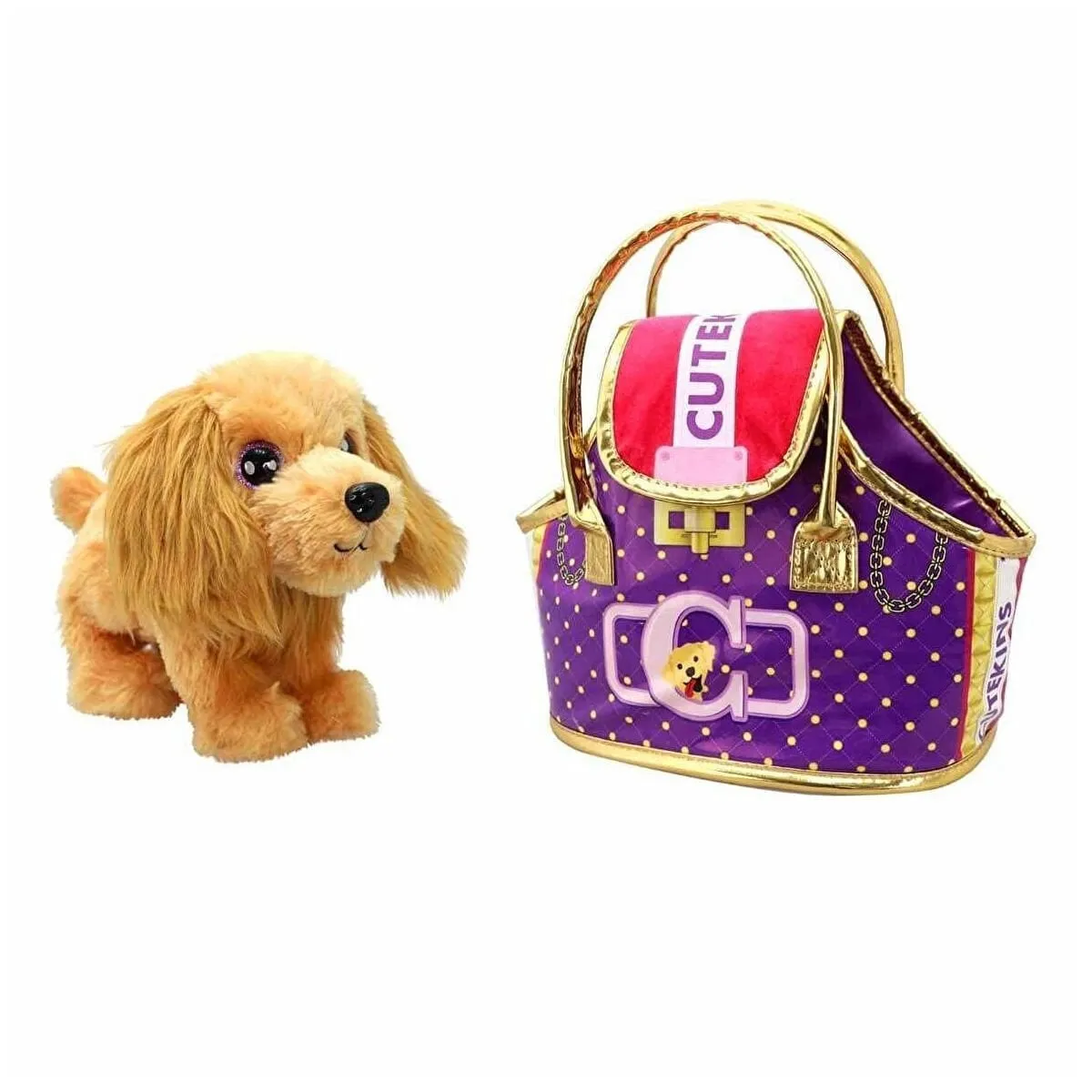 Cutekins Taşıma Çantalı Peluş Köpek — görsel 2