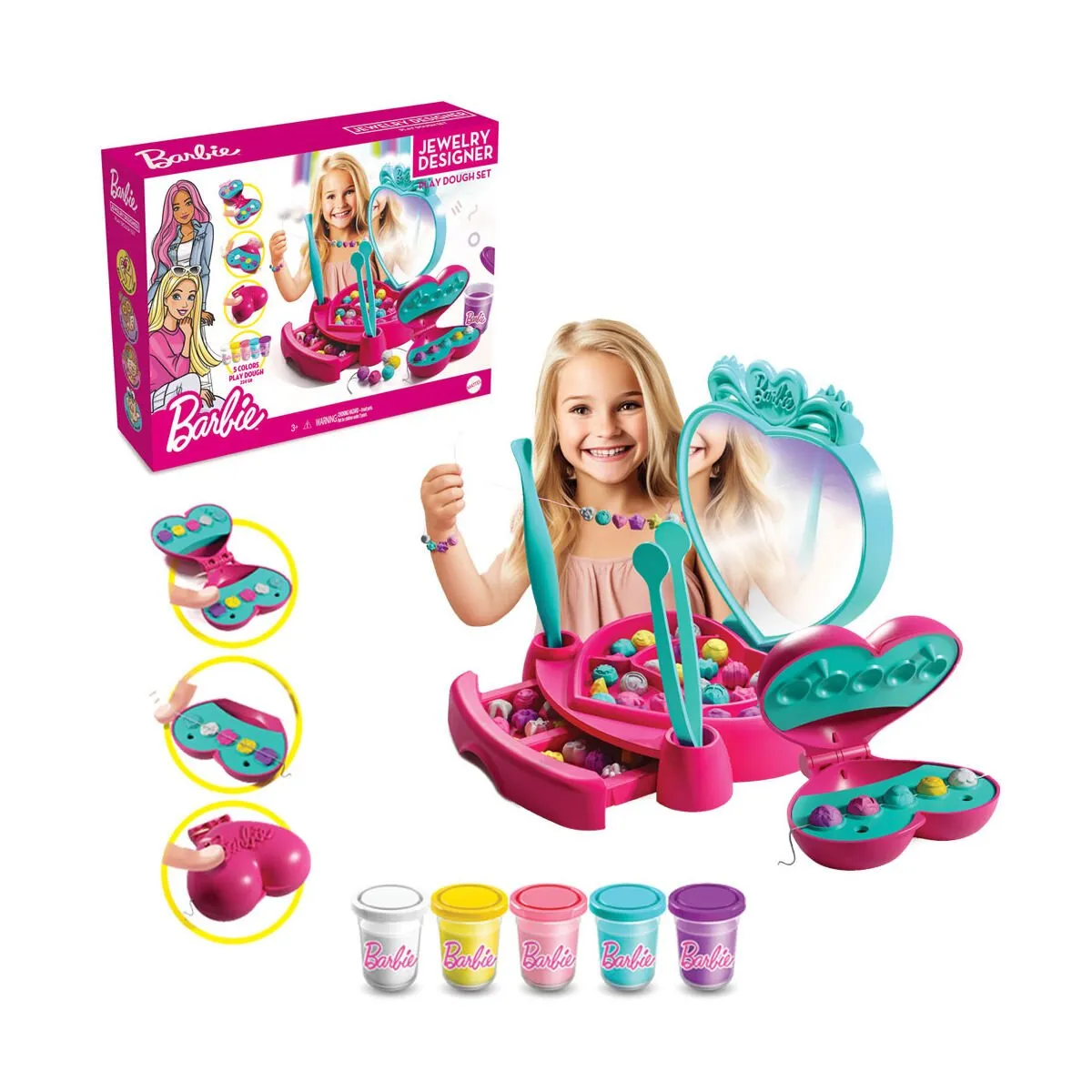 Barbie Takı Tasarla Hamur Set