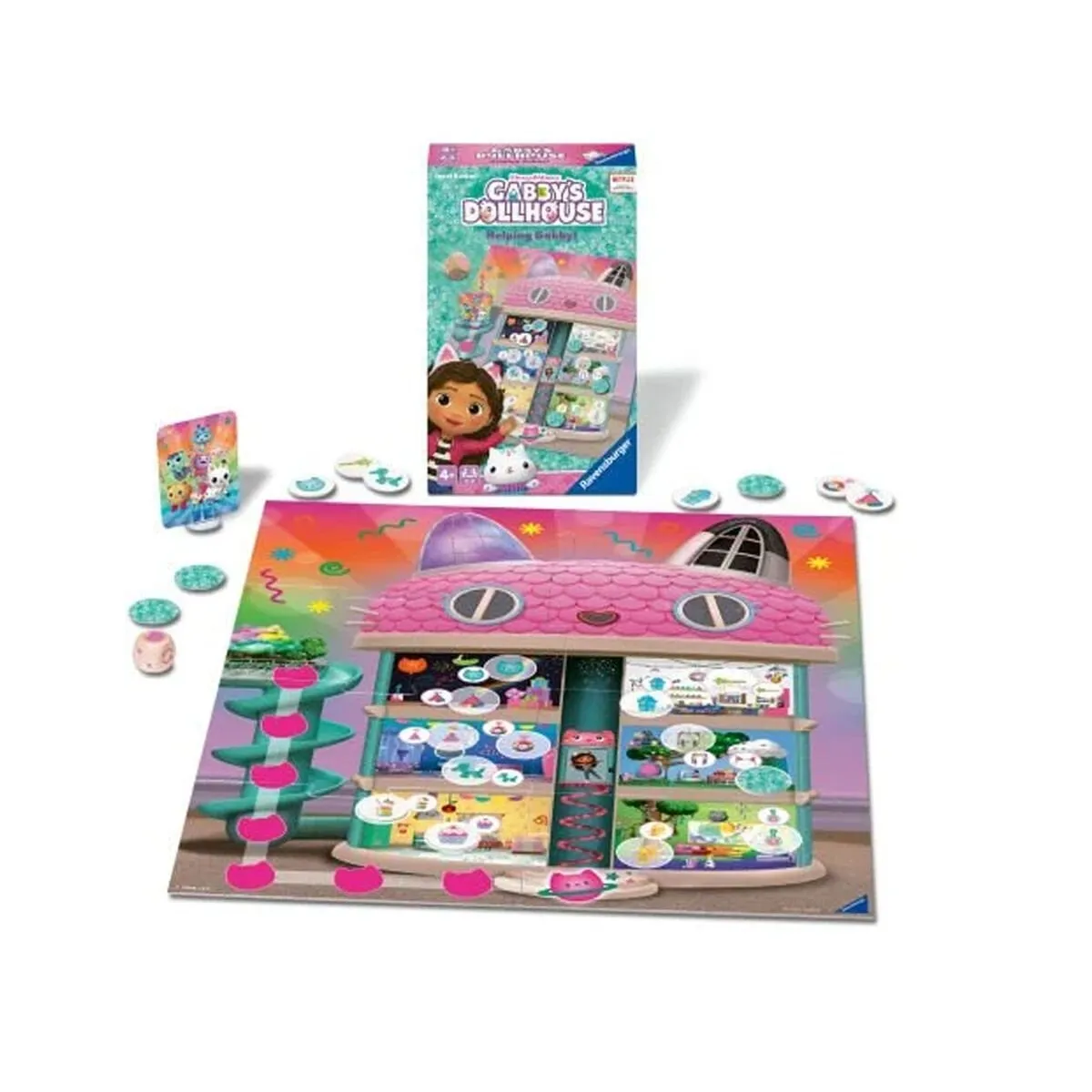 Ravensburger - Gabbys Dollhouse - Seyahat Boy Kutu Oyunu