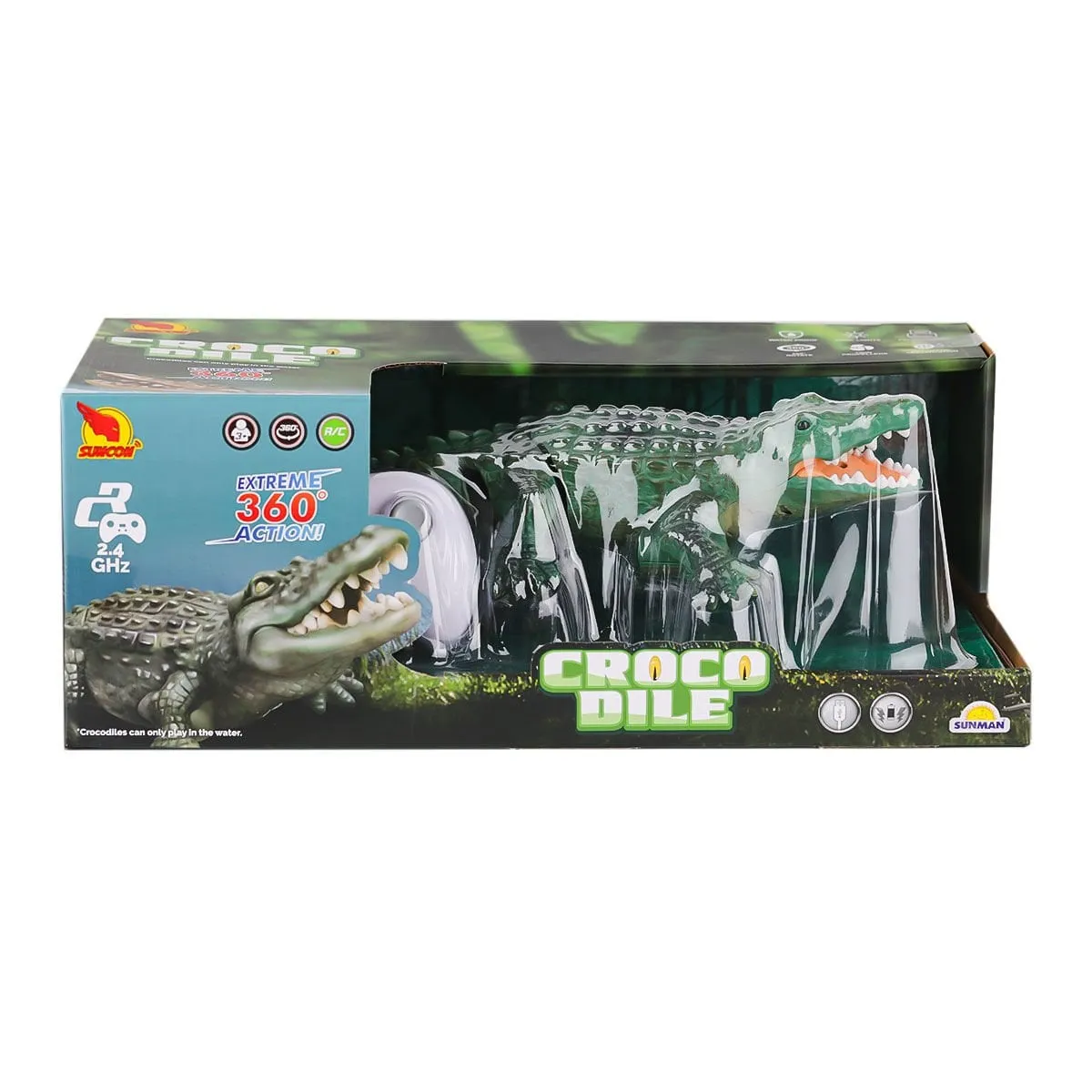 Kumandalı Timsah Extreme Action 35 cm 360DRC 2 4GHZ 3 7V USB