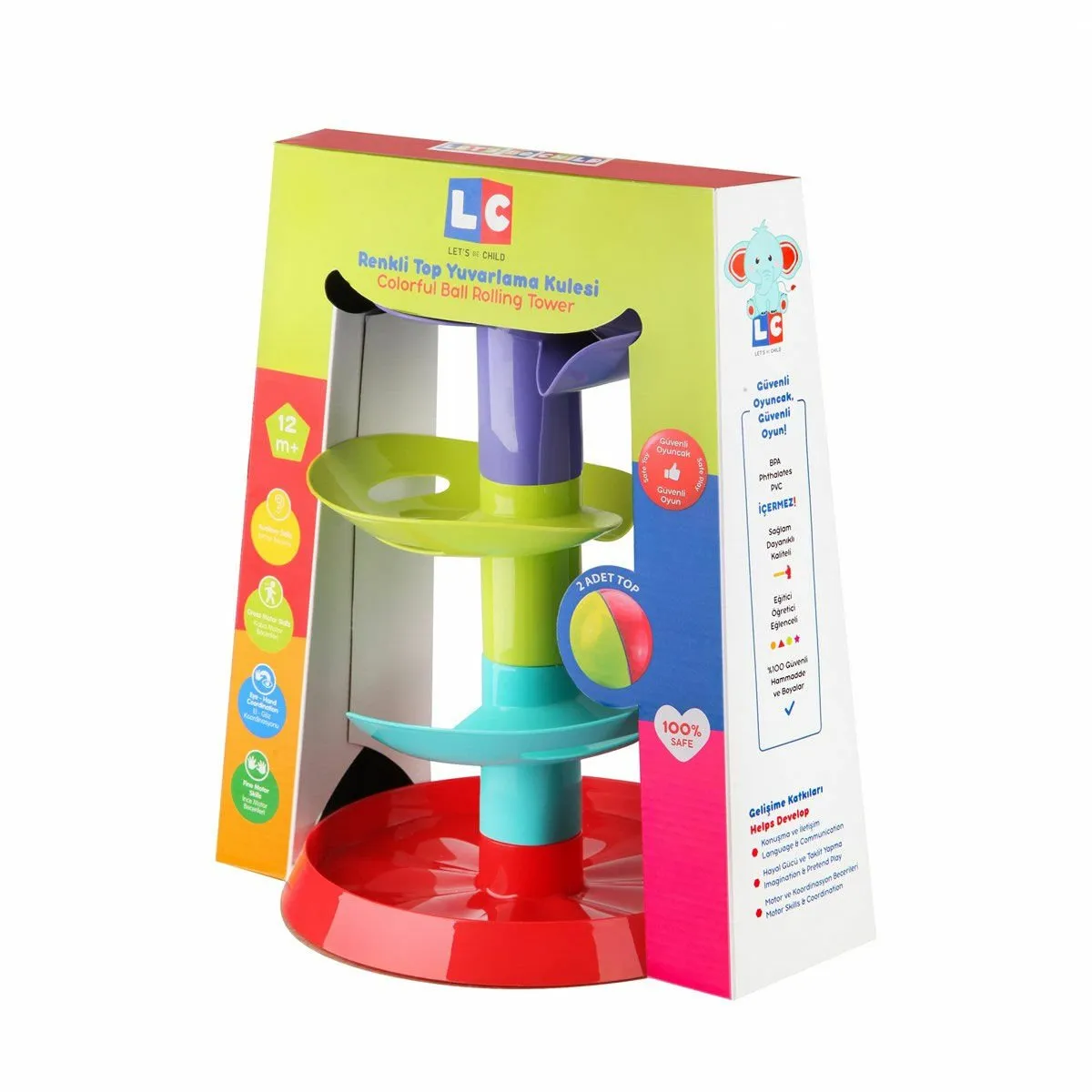 Let's Be Child Renkli Top Yuvarlama Kulesi — görsel 5
