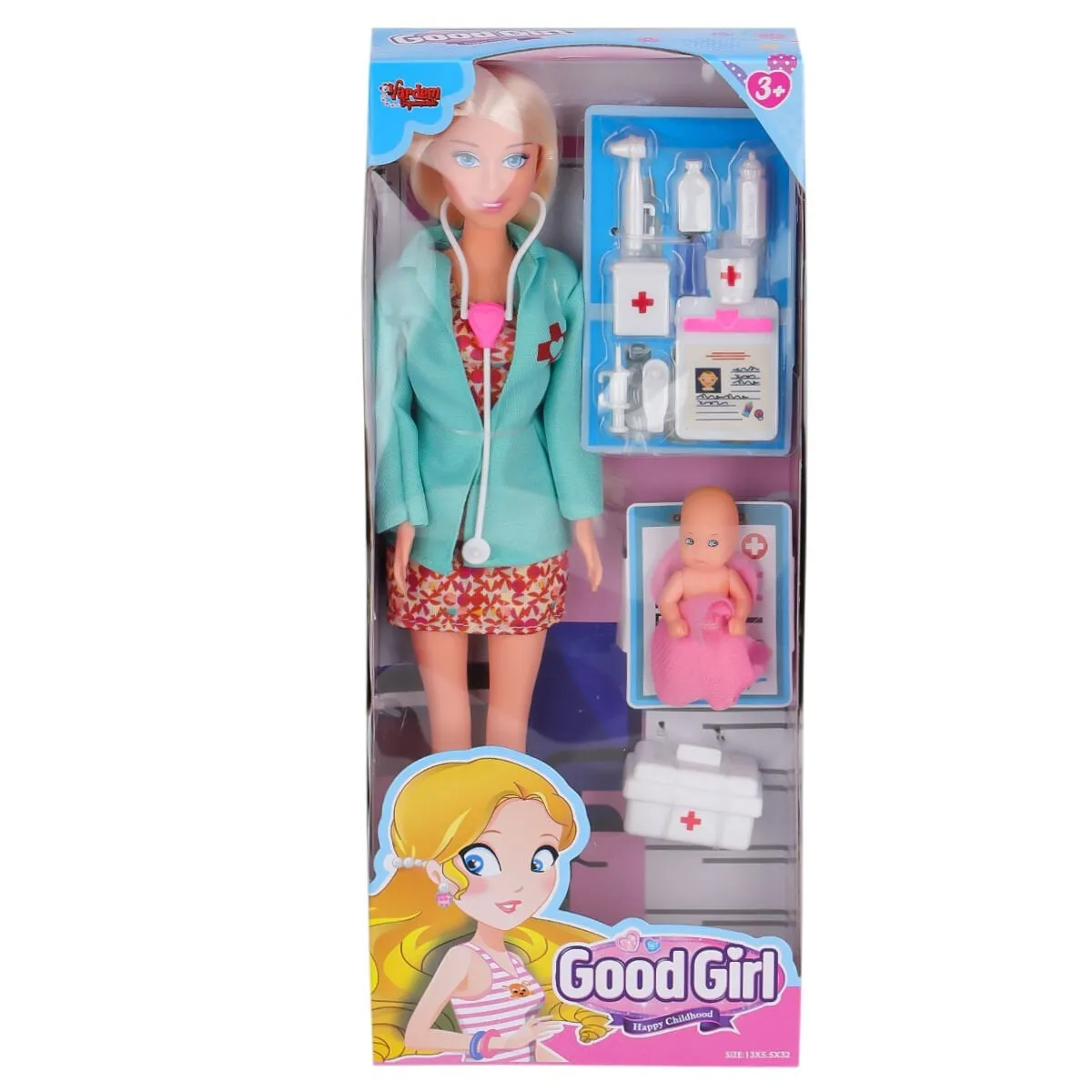 Aksesuarlı Doktor Bebek 29 cm — görsel 2
