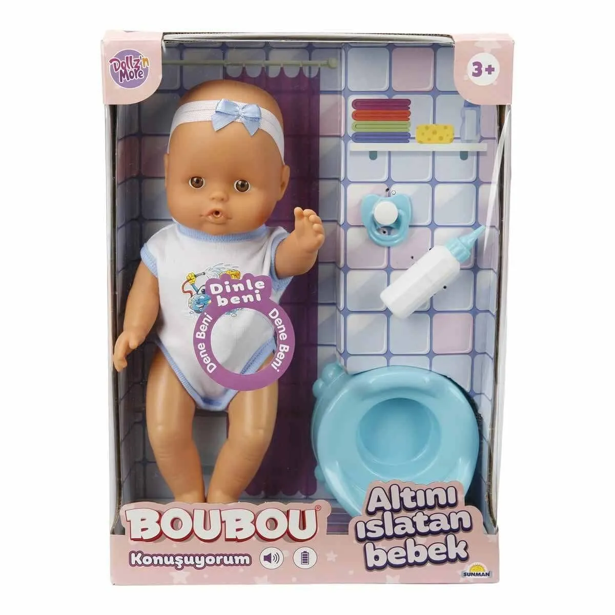 Sunman, Boubou Altını Islatan ve Konuşan Bebek Seti 30 cm — görsel 2