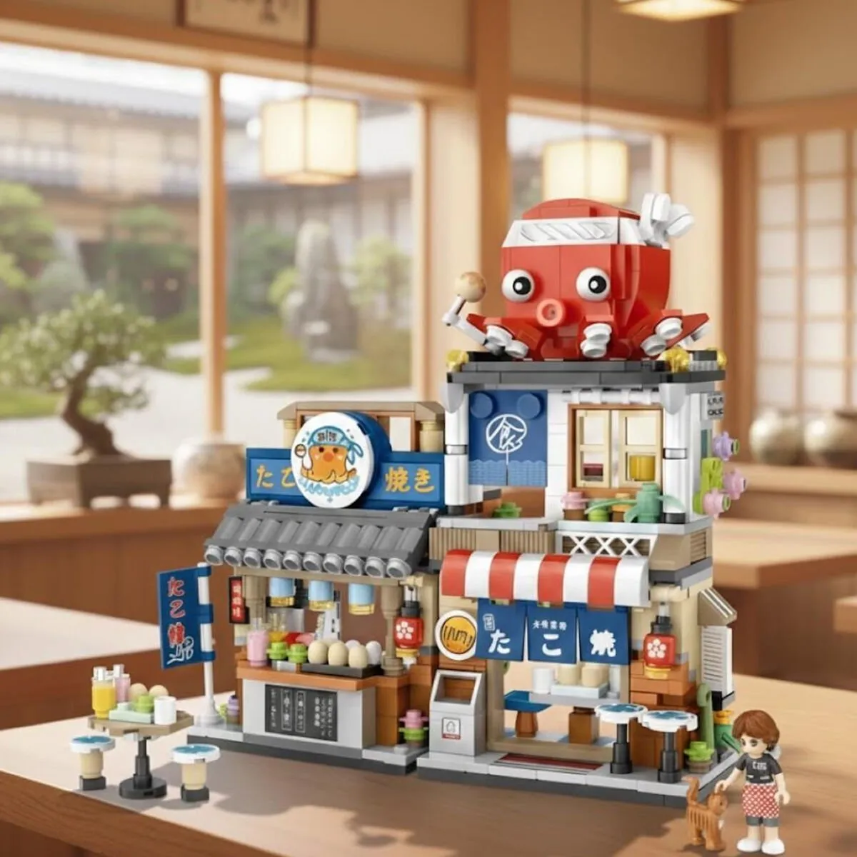 LOZ Japon Katlanır Yemek Sokağı 722 Parça Block Seti — görsel 3