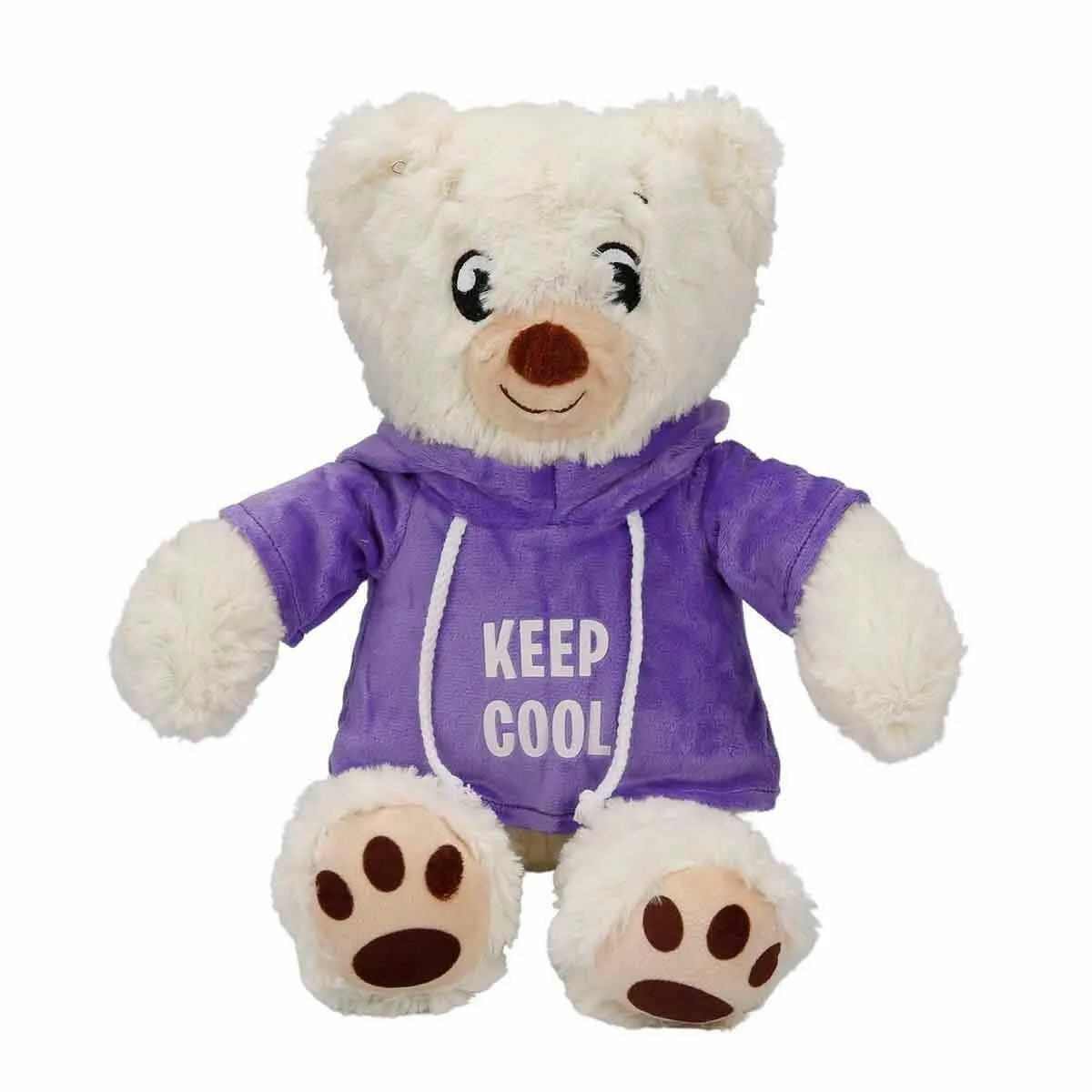 Kapüşonlu Peluş Ayı 30 cm -Sunman