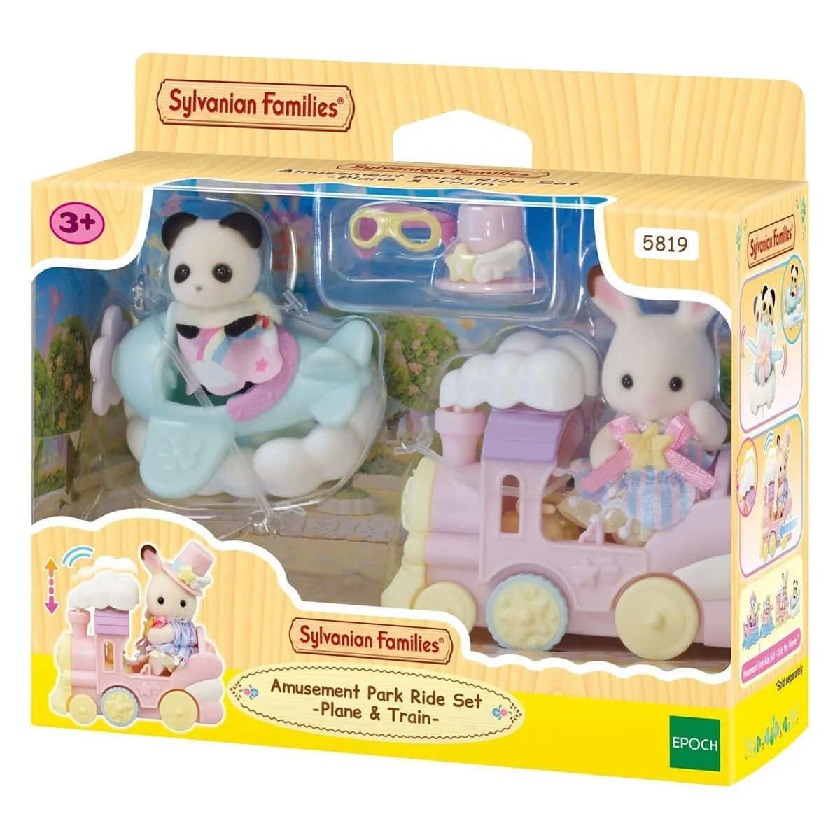 Sylvanian Families Lunapark Oyun Seti Uçak ve Tren +3 yaş