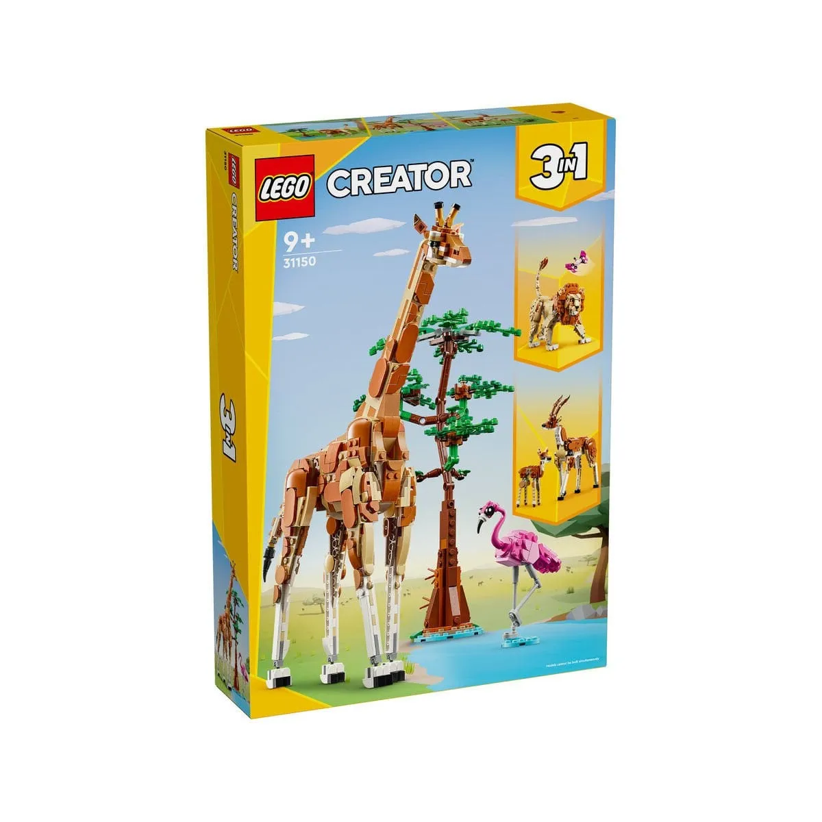 Lego Creator 3ü1 arada Vahşi Safari Hayvanları 780 parça +9 yaş