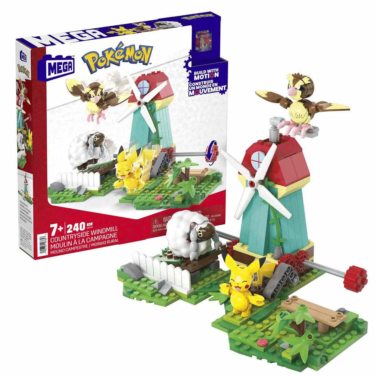 MEGA™ Pokémon™ Countryside Windmill - Yel Değirmeni Kasabası Seti 240 parça +7 yaş — görsel 2