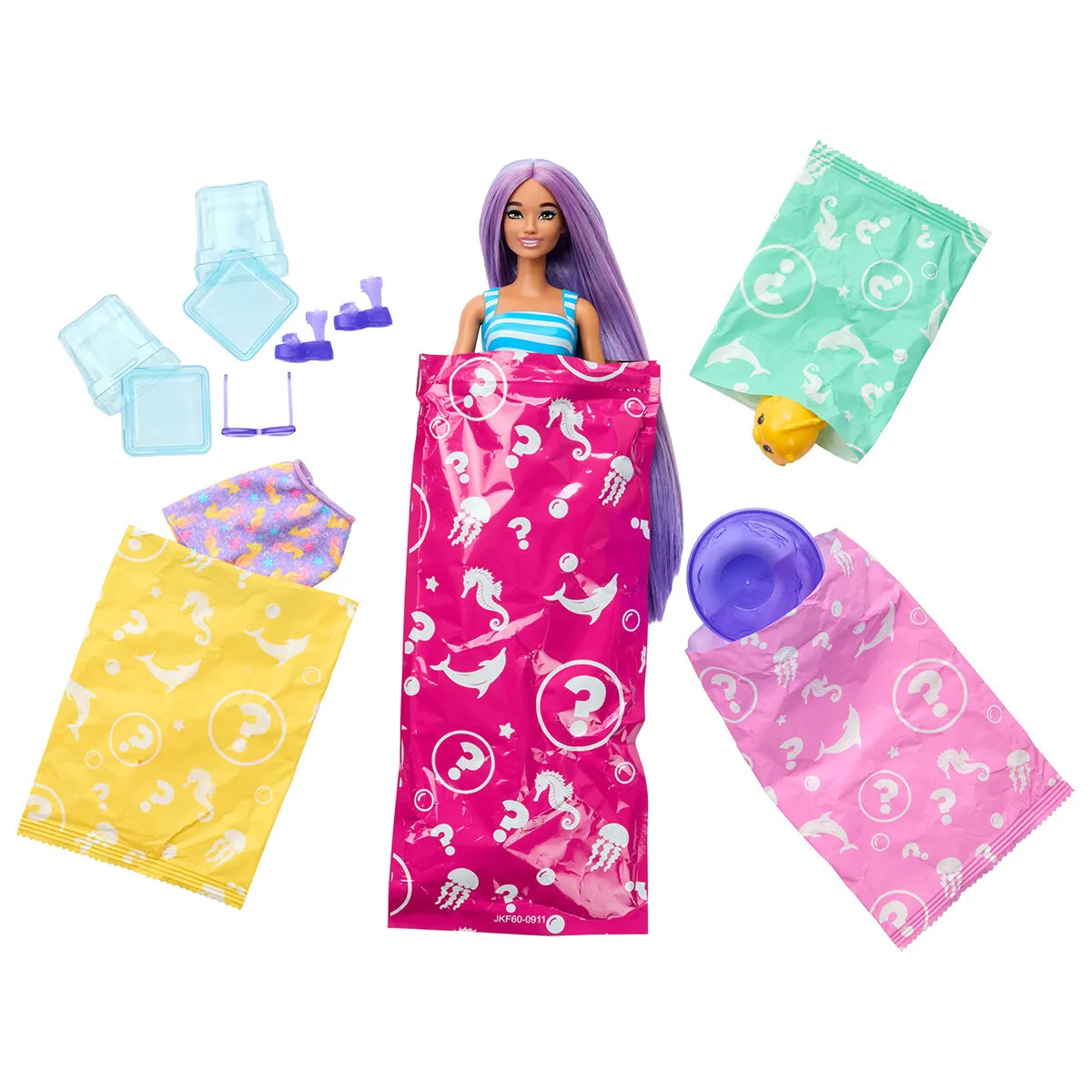 Barbie Pop Reveal Sürpriz Bebek Sarı Saçlı — görsel 3