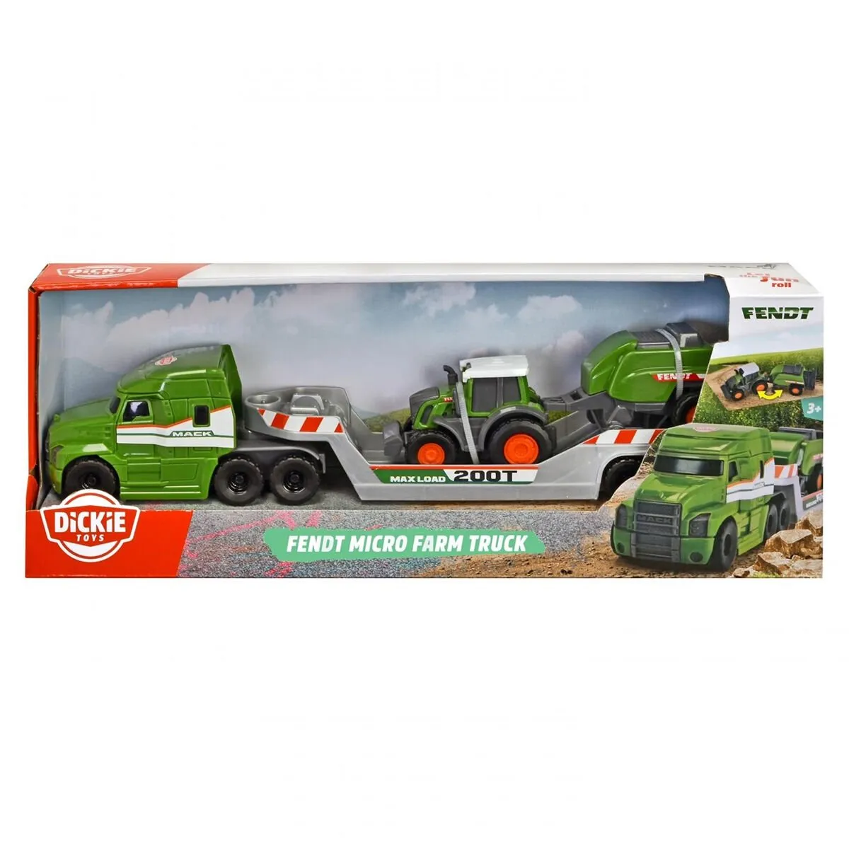 Fendt Micro Farm Truck freewheel Mack Truck trailer with Fendt tract — görsel 6
