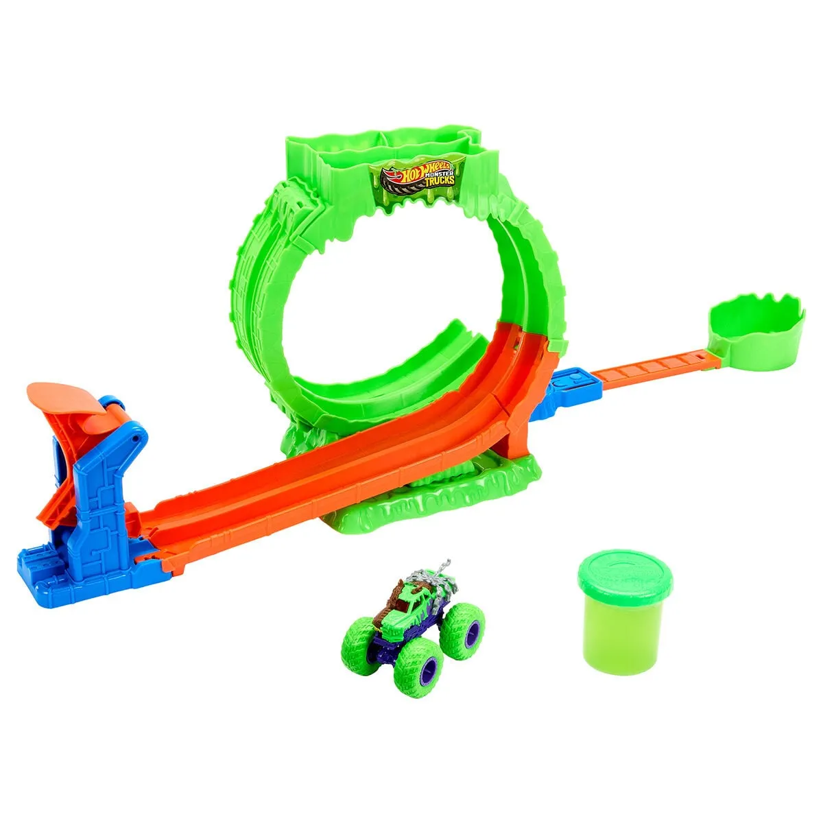 Hot Wheels Monster Trucks Mutant Kaosu Çemberde Yarış Oyun Seti — görsel 2