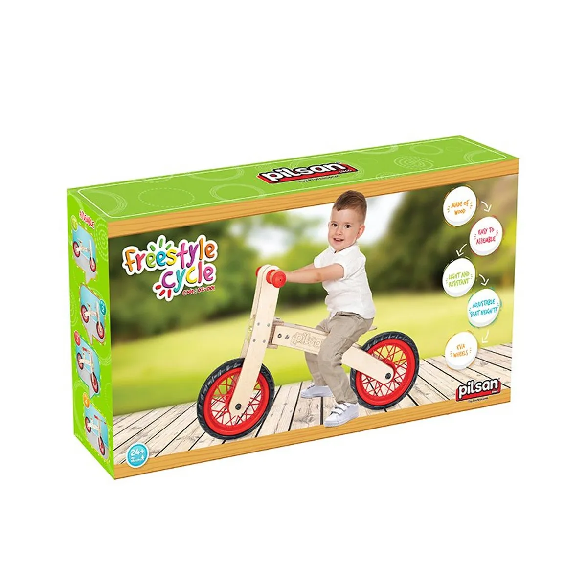 Pilsan Freestyle Cycle Ahşap Pedalsız Bisiklet — görsel 3