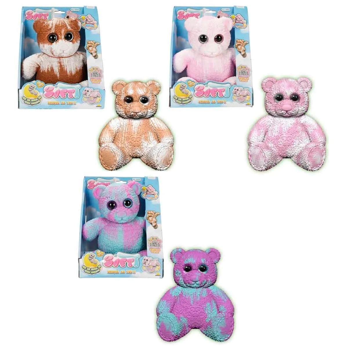 Figür Softt Bear Deluxe Karanlıkta Parlayan