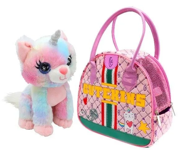 Cutekıns Peluş Catıcorn Posh Taşıma Çantalı