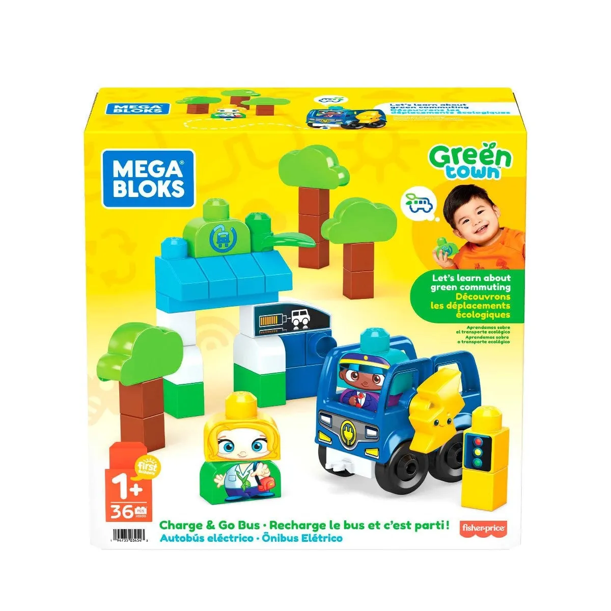 MEGA BLOKS® Doğa Dostu Otobüs Seti 36 parça +1 yaş
