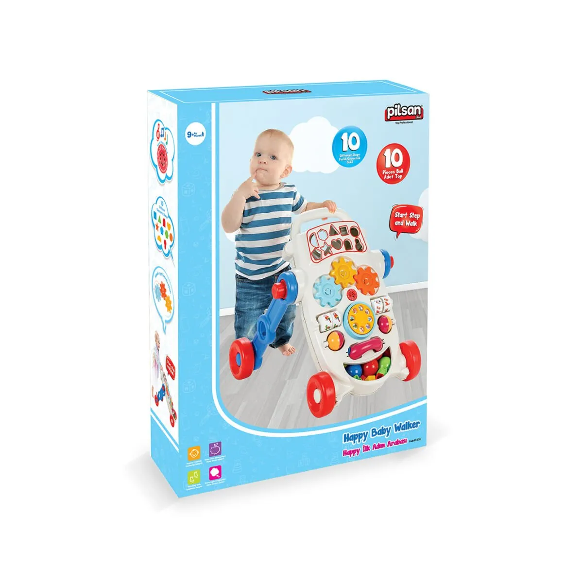 539M HAPPY İLK ADIM ARABASI MAVİ — görsel 2