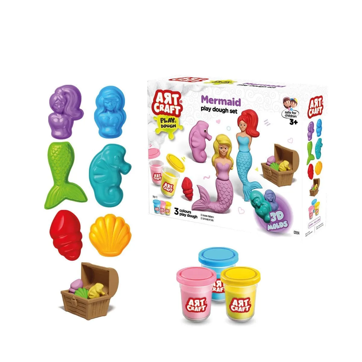 Art Craft Deniz Kızı Hamur Set 168 Gr -Fentoys
