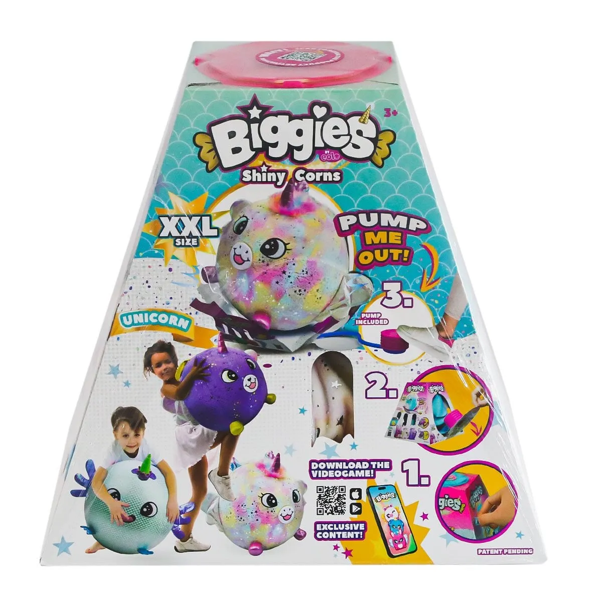 Peluş Biggies Shinycorns Rainbow Unicorn Size XXL