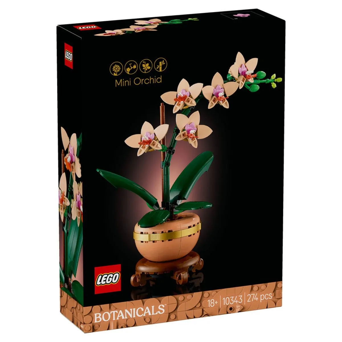 Lego Botanicals Mini Orkide 274 parça +18 yaş