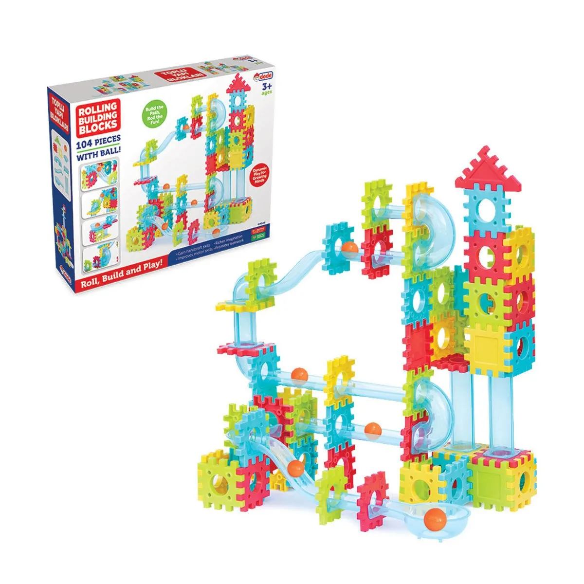 Toplu Yapı Blokları 104 Parça -Fentoys