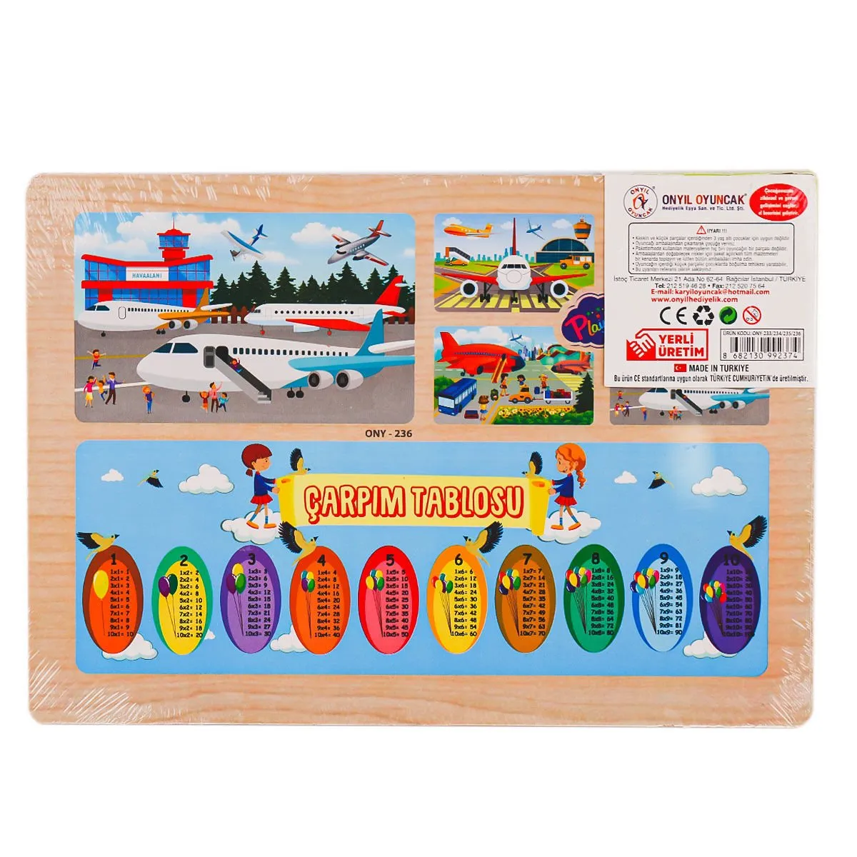 Ahşap Eğitici Puzzle Havaalanı — görsel 4
