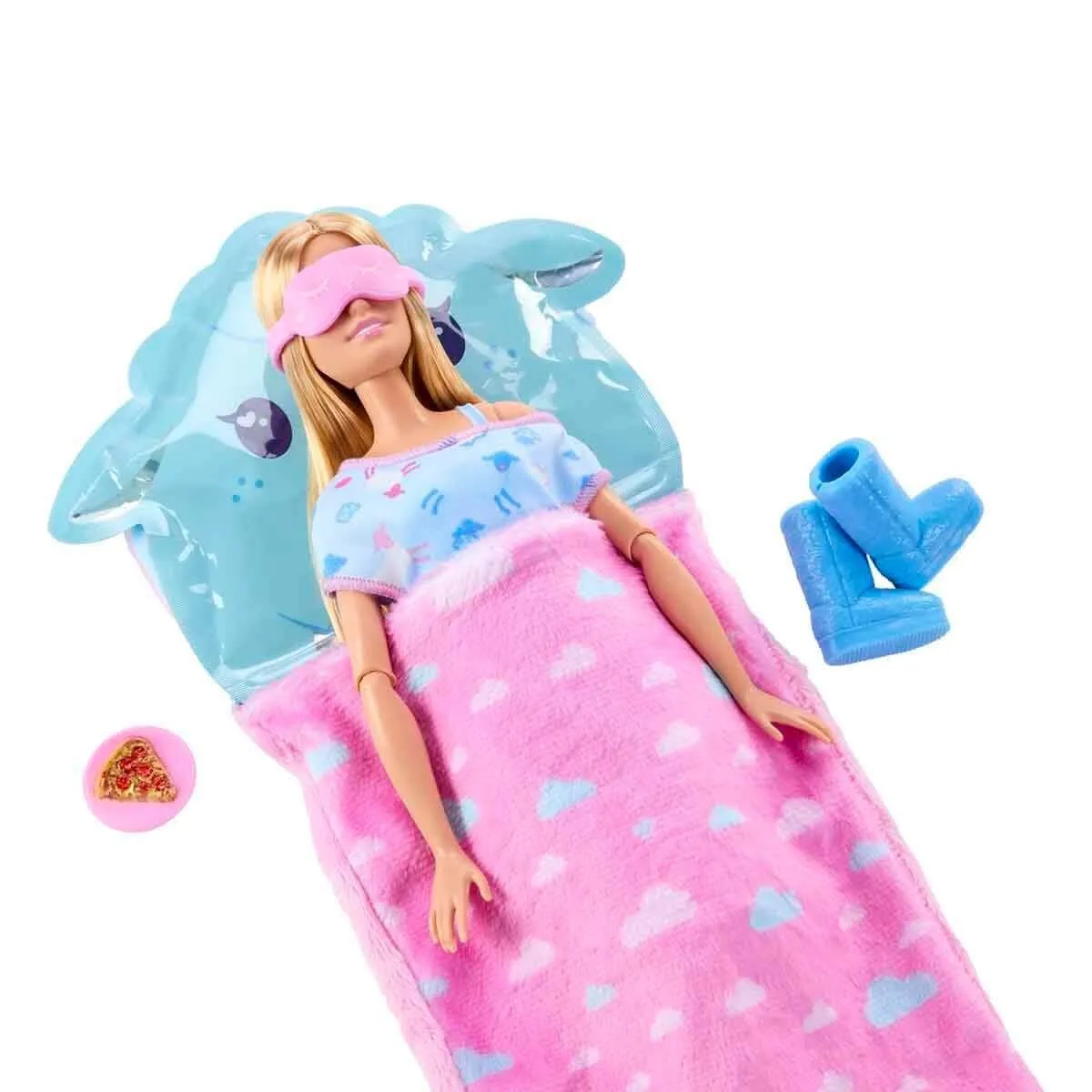 Barbie Sleepover Reveal Mavi Pijamalı — görsel 2