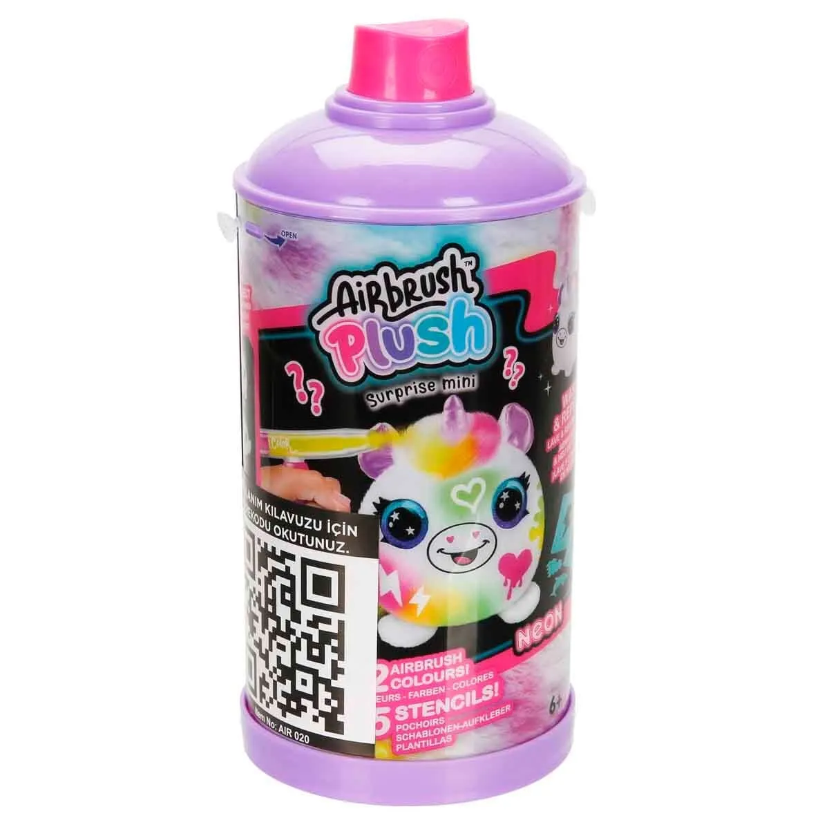 Airbrush Plush Neon Mystery Mini Peluş Hobi Seti — görsel 5