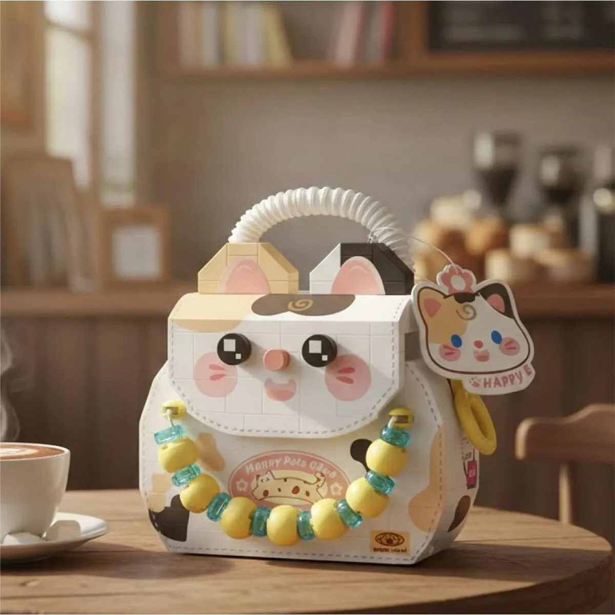 LOZ Kedi Figürlü Meyve Çantası 360 Parça Block — görsel 4